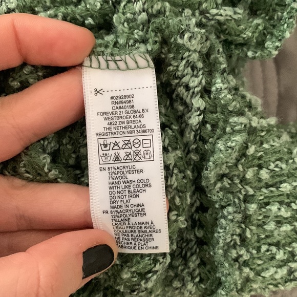 [M]👚FOREVER 21 green sweater - Picture 5 of 5